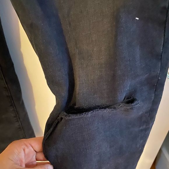 J. Crew 26Tall Black Straight Leg Boyfriend Jean - Picture 2 of 8